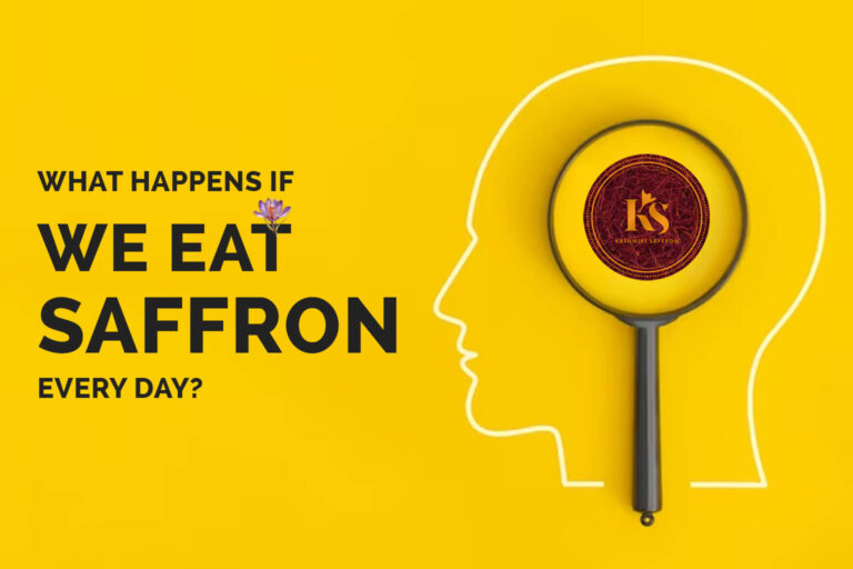 What happens if we eat saffron every day?